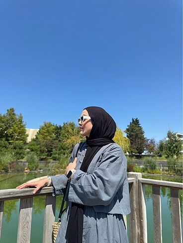 m Beden gri Renk Özsarıçam keten takım