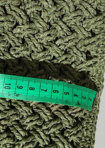 Beden Örgü Bohem Kadın Clutch Çanta Khaki