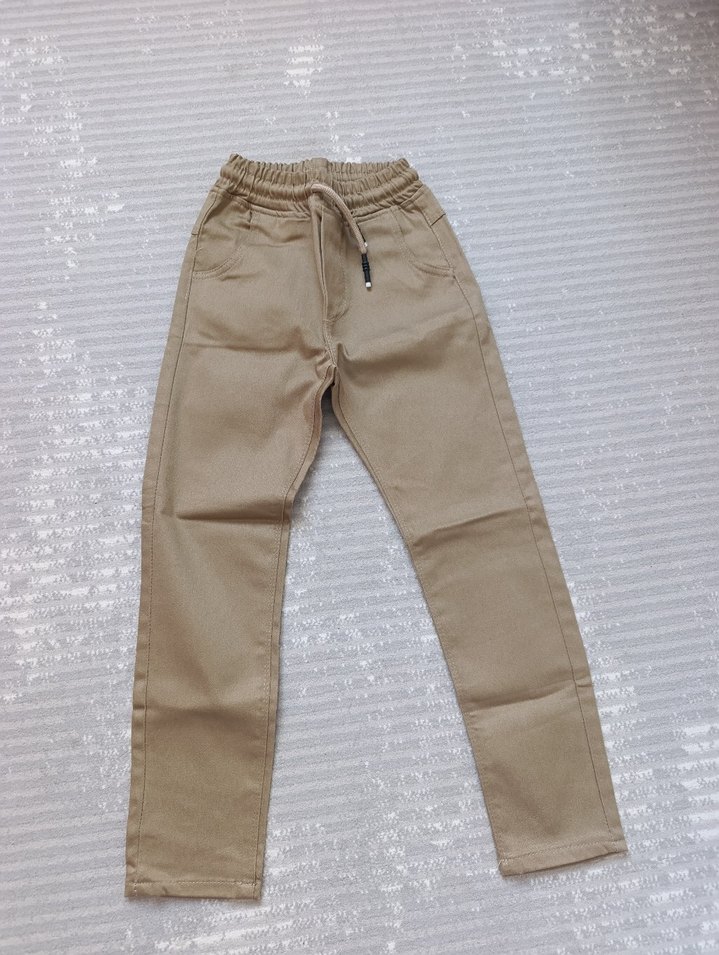 Bej Elastik Bel Erkek Pantolon - Görsel 2