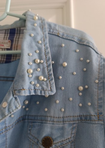 Uzun Mavi Denim Kadın Ceket - Görsel 3