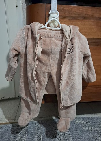 Kahverengi Bebek Erkek Peluş Tulum - Görsel 4