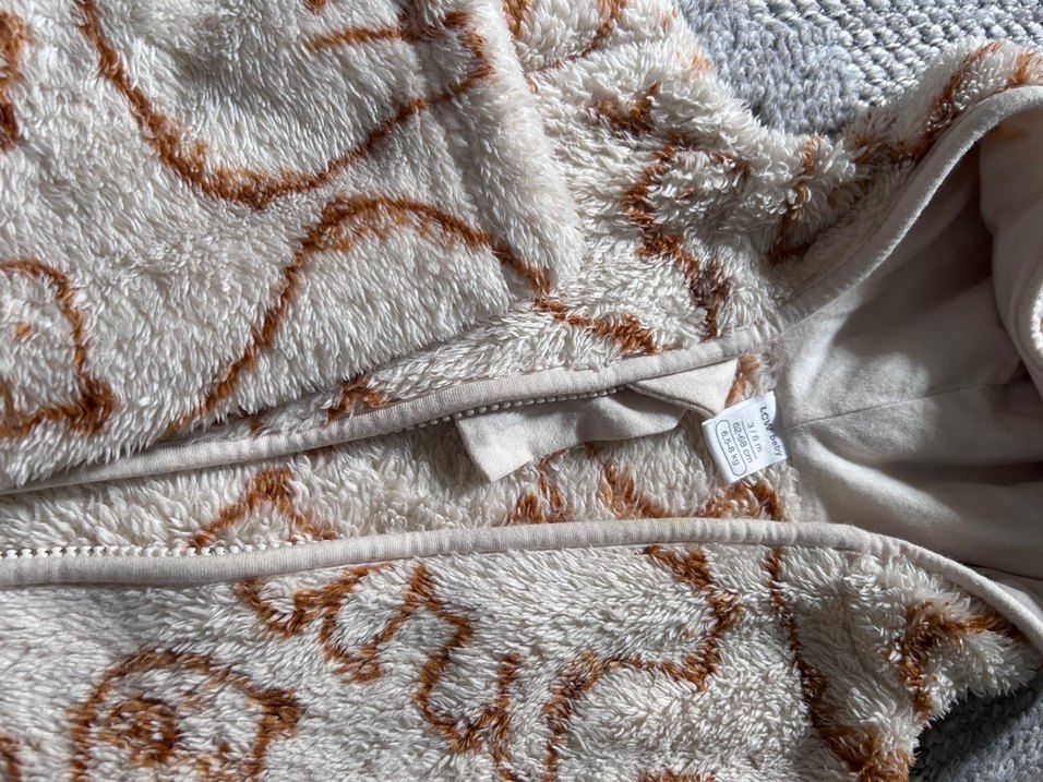 Kahverengi Nakışlı Bebek Kayak Tulumu - Görsel 3