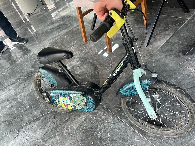 Beden siyah Renk Decathlon çocuk bisikleti