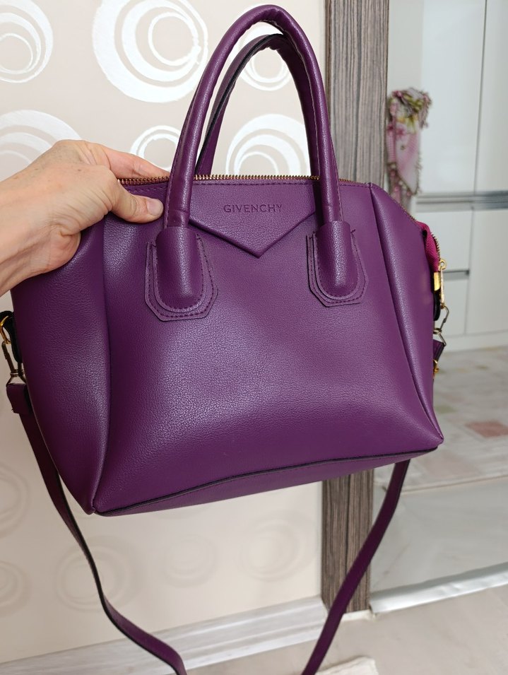 Mor Givenchy Deri Kadın Çantası - Görsel 2