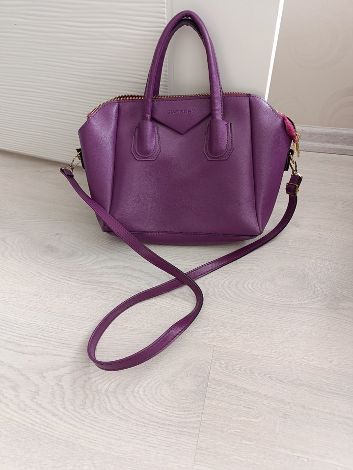 Mor Givenchy Deri Kadın Çantası - Görsel 4