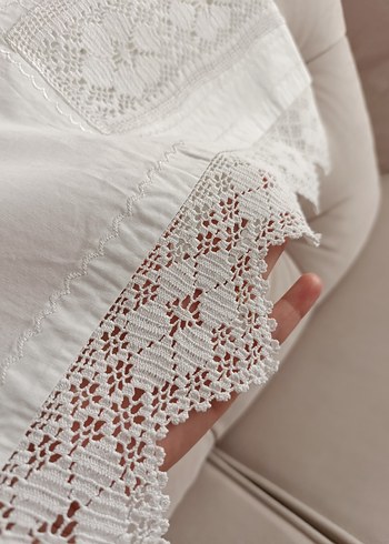 dantelli yorgan bandı - Görsel 4