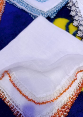 el işlemeli dülbent baş örtüsü - Görsel 2