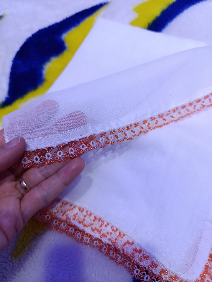 el işlemeli dülbent baş örtüsü - Görsel 5