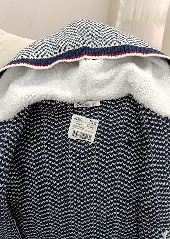 Erkek Çocuk Gri Örgü Hırka - Görsel 6