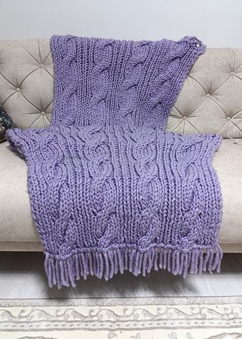 Mor Örgü şal - Görsel 4