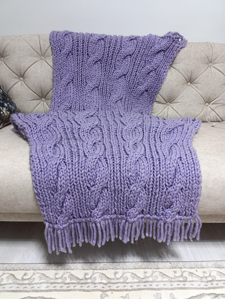 Mor Örgü şal - Görsel 4
