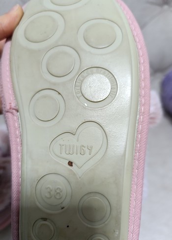 Kızlar için Pembe Peluş Ev Terliği - Görsel 2