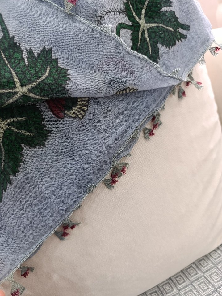 iğne oyası baş örtüsü - Görsel 3