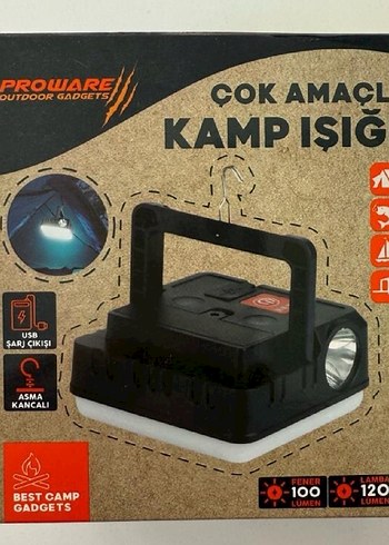 Çok Amaçlı Kamp Işığı Power Bank fener