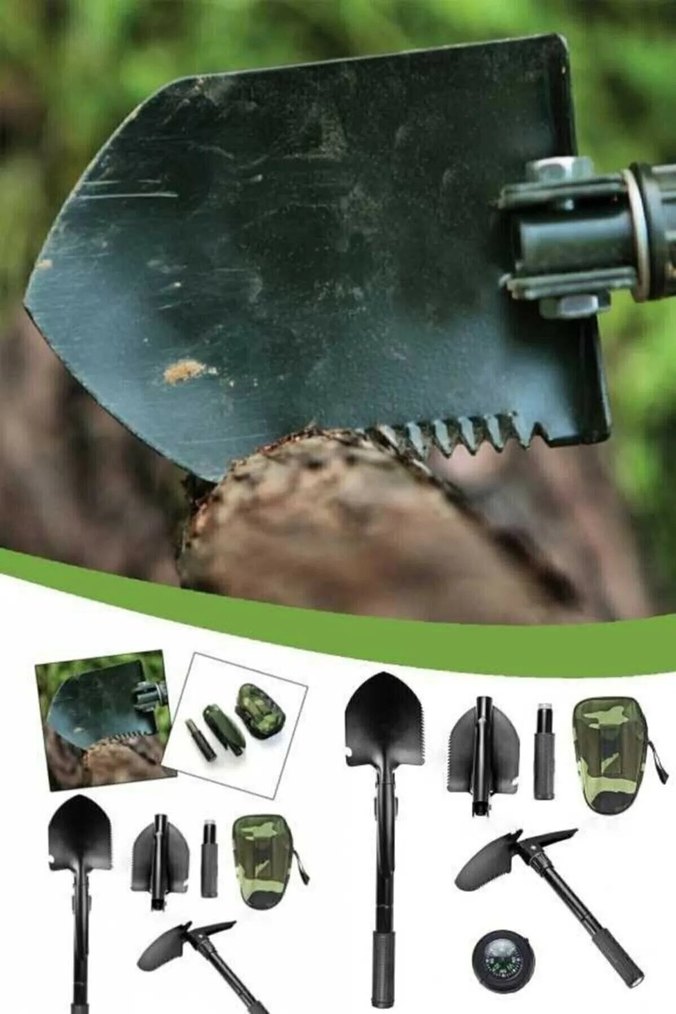 KAMP PORTATİF KAZMA KÜREK SETİ - Görsel 2