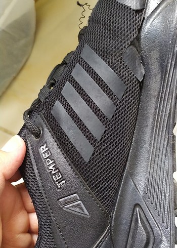 Erkek Siyah Bağcıklı Spor Ayakkabı - Görsel 8