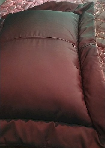 Bordo Nakışlı Yatak Örtüsü - Görsel 6