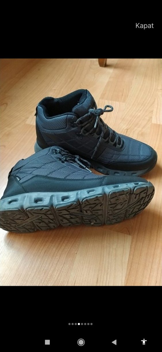 Gri Erkek Outdoor Botlar - Yılan Desenli - Görsel 4