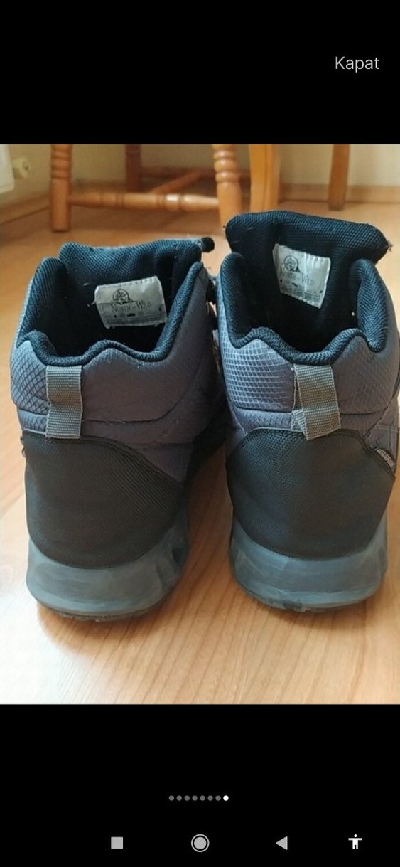 Gri Erkek Outdoor Botlar - Yılan Desenli - Görsel 5