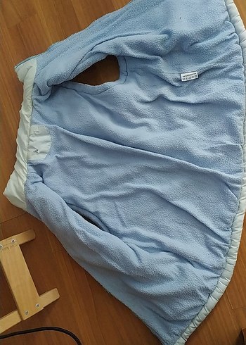 Kız Çocuk Mavi Fermuarlı Yelek - Görsel 6