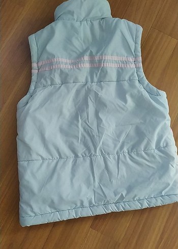 Kız Çocuk Mavi Fermuarlı Yelek - Görsel 3