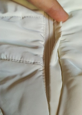 Kürk Detaylı Beyaz Kız Çocuk Kapüşonlu Yelek - Görsel 14