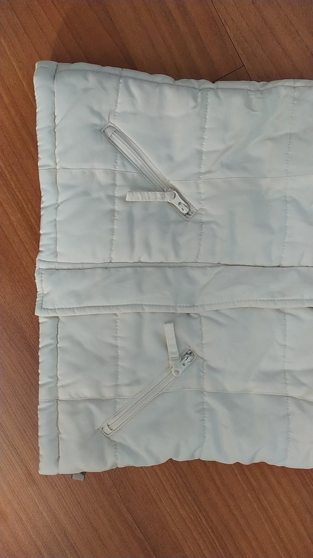 Kürk Detaylı Beyaz Kız Çocuk Kapüşonlu Yelek - Görsel 2