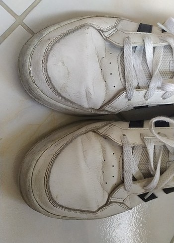 Beyaz Adidas Erkek Ayakkabı Bağcığı - Görsel 2