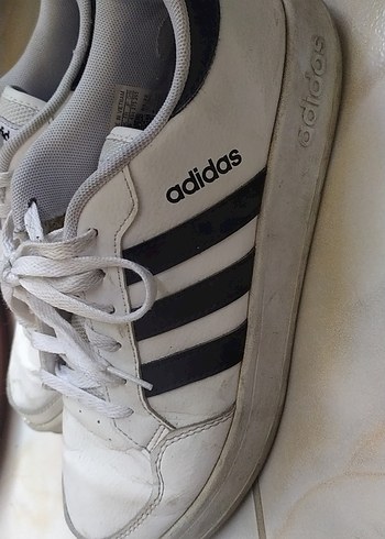 Beyaz Adidas Erkek Ayakkabı Bağcığı - Görsel 4