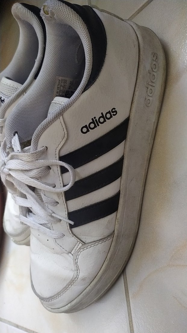 Beyaz Adidas Erkek Ayakkabı Bağcığı - Görsel 4