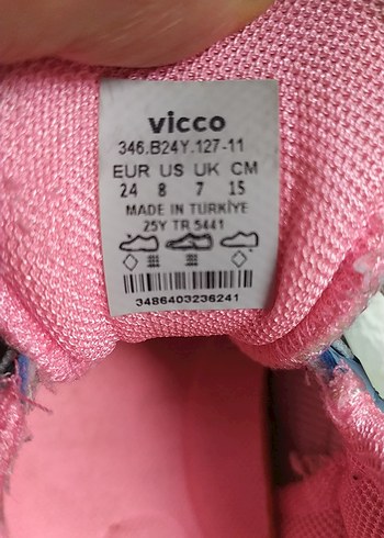 Kız Çocuk Renkli Cırt Cırtlı Spor Ayakkabı - Görsel 8