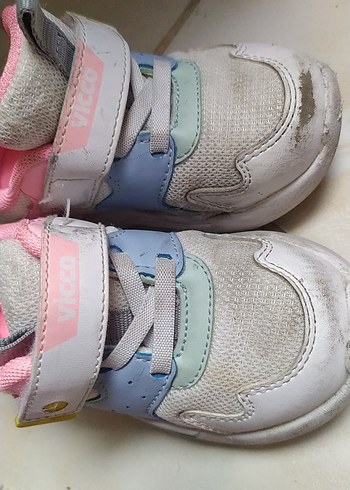 Kız Çocuk Renkli Cırt Cırtlı Spor Ayakkabı - Görsel 6