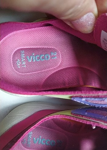 Kız Çocuk Renkli Cırt Cırtlı Spor Ayakkabı - Görsel 3