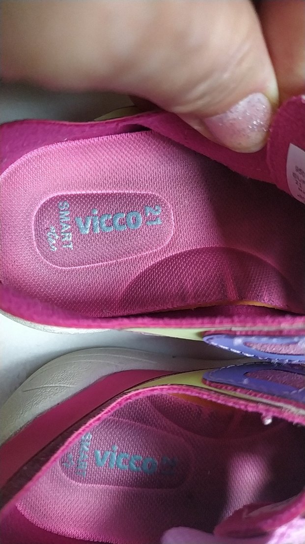 Kız Çocuk Renkli Cırt Cırtlı Spor Ayakkabı - Görsel 3