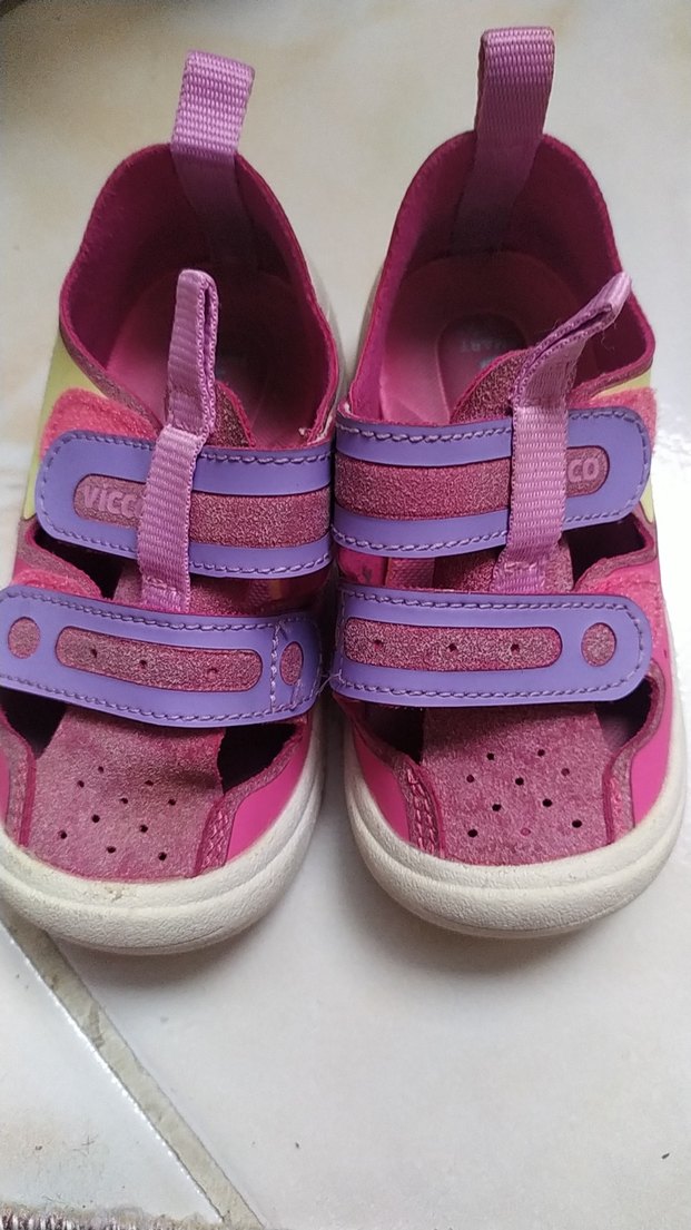 Kız Çocuk Renkli Cırt Cırtlı Spor Ayakkabı - Görsel 2