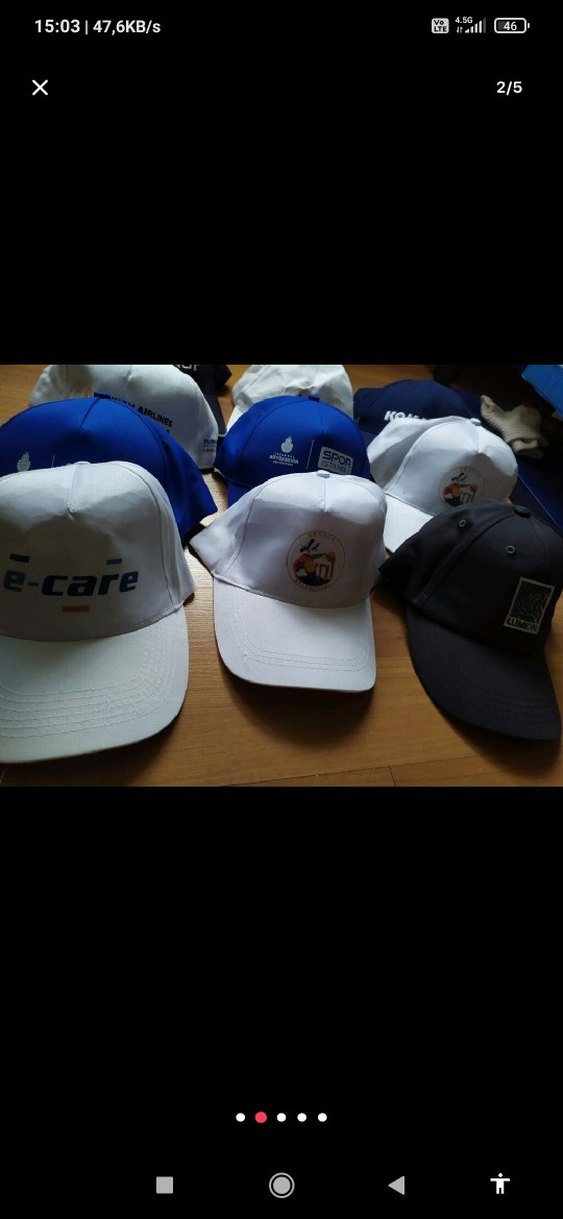 Beyaz Komatsı Yazlık Erkek Şapka - Görsel 2