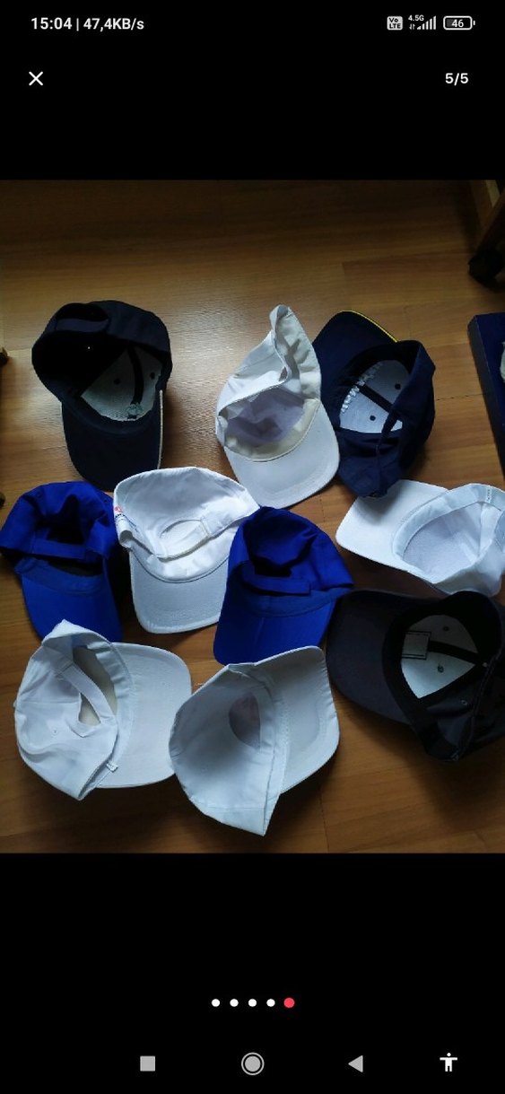 Beyaz Komatsı Yazlık Erkek Şapka - Görsel 5