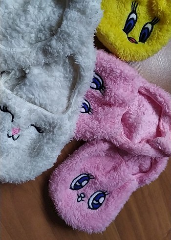 Renkli Nakışlı Kız Çocuk Sıcak Patikleri. - Görsel 3