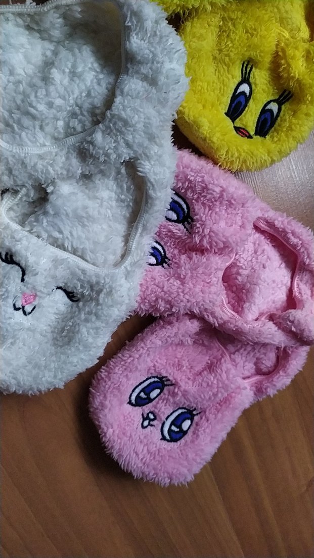 Renkli Nakışlı Kız Çocuk Sıcak Patikleri. - Görsel 3