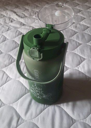 Yeşil Termos Şişesi - Görsel 3