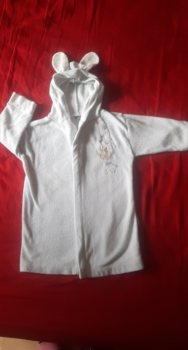 Kapüşonlu Erkek Çocuk Bornoz - Görsel 5