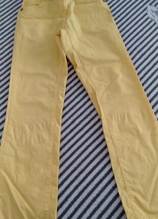 6 Yaş Beden sarı Renk Kız çocuk spor pantolon