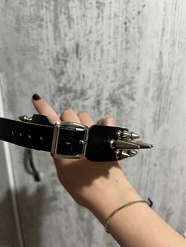 Diğer Gerçek deri punk choker