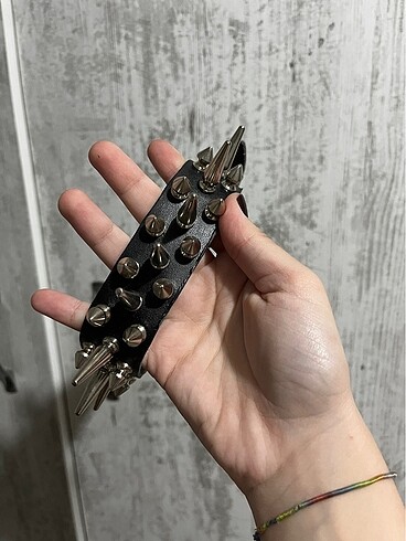Beden Gerçek deri punk choker