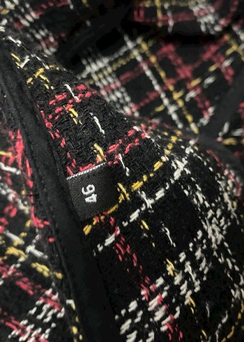 Ekoseli salopet elbise - Görsel 3