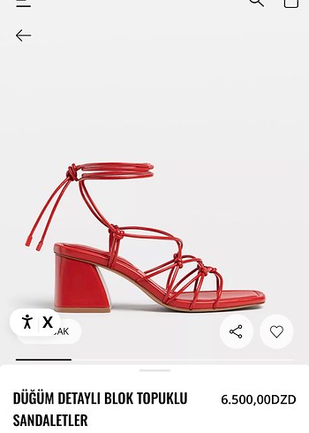 Stradivarius bağçıklı topuklu ayakkabı - Görsel 15