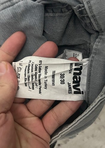 Gri Erkek Denim Regular Fit Pantolon - Görsel 2