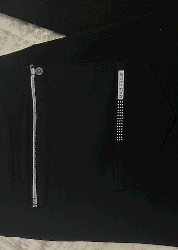 Siyah Fermuarlı Kadın Kumaş Pantolon - Görsel 3