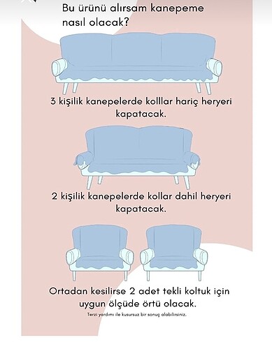 Taç Çekyat ve koltuk örtüsü