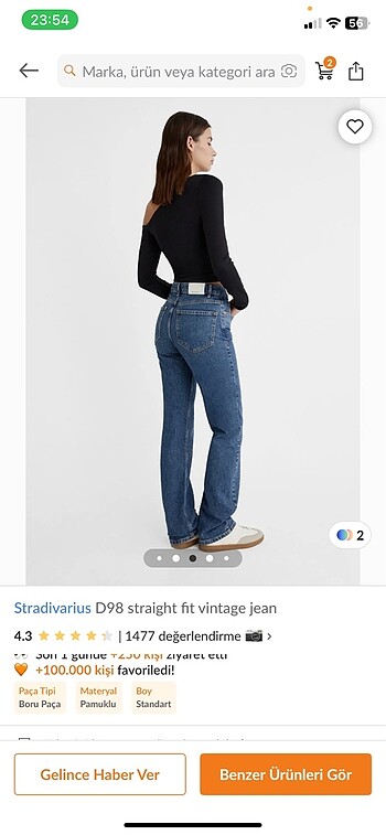 xs Beden Stradivarius jeans